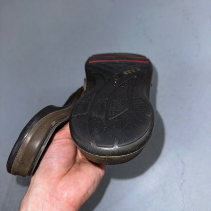 Ecco Hiking Sandals Womens 37 US 6/6.5 Brown Offroad Yucatan Outdoors FLAWS