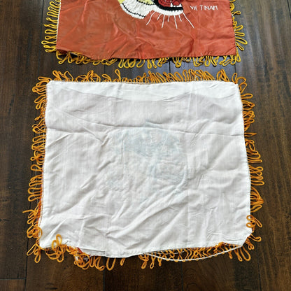 VTG Vietnam Handmade Silk Embroidered Tiger Souvenir Wall Art Collectible Jacket