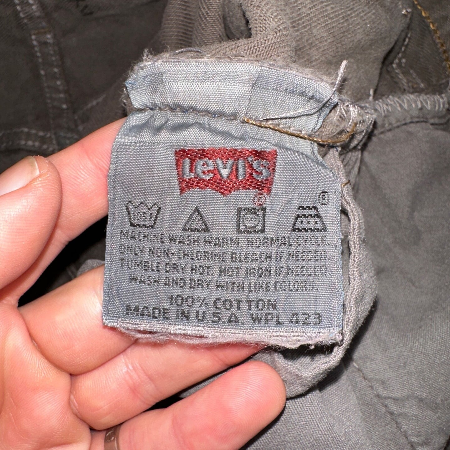 Levis 501 Vintage 90s USA XX Straight Leg Jeans Overdyed Brown 36x30 Act 33x29