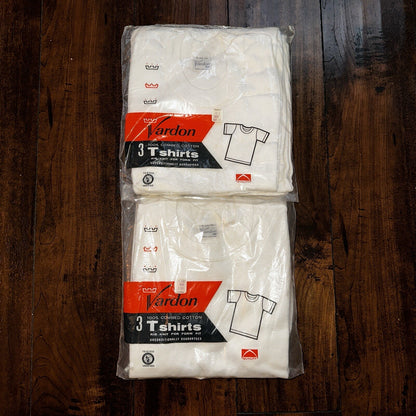 1960s Vardon Vintage White Blank T Shirt S Rockabilly Lot 6 Pack 60s 50s Hanes