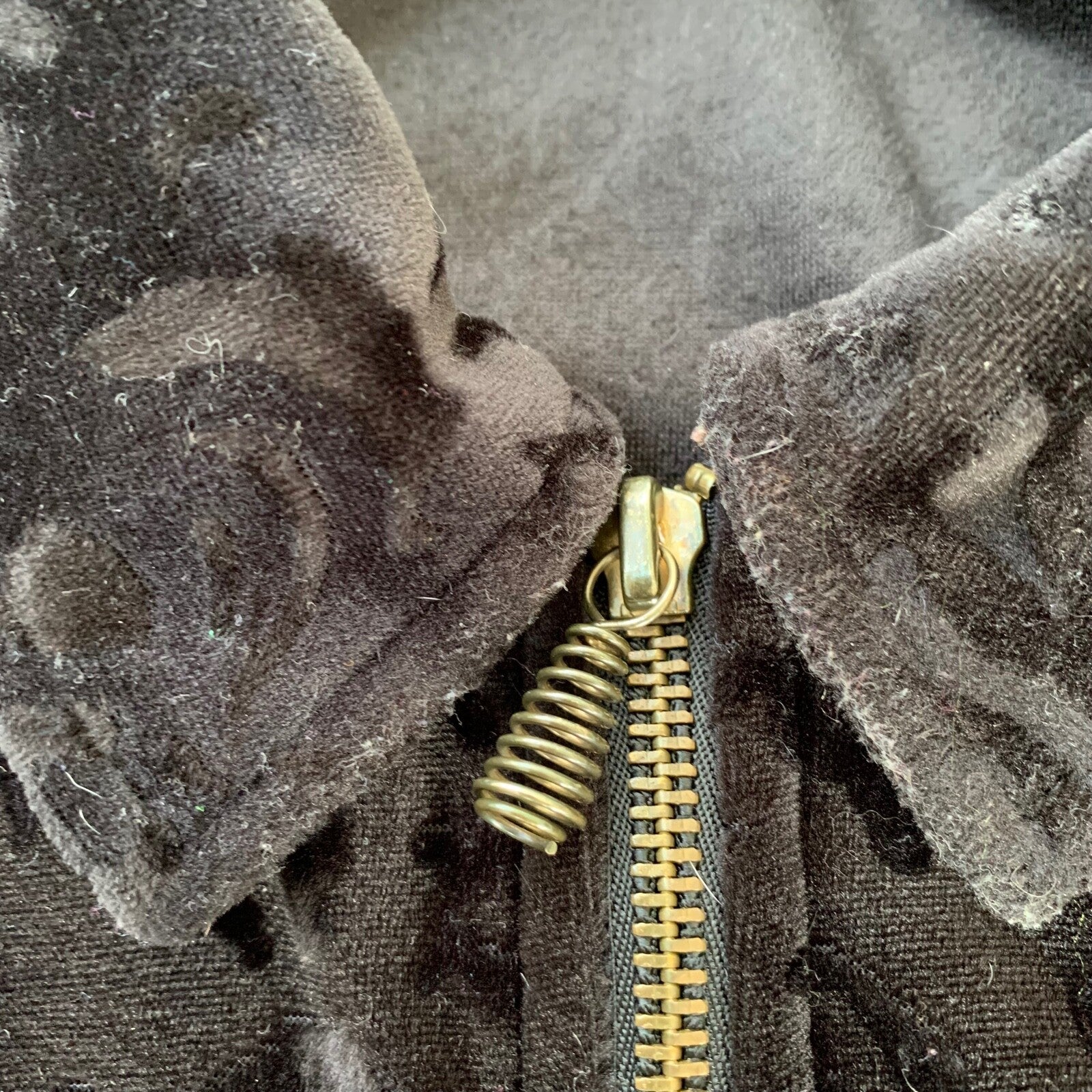 Womens Teddi Zip Up Jacket Size Large L Black Figure 80s 90s USA Cool 