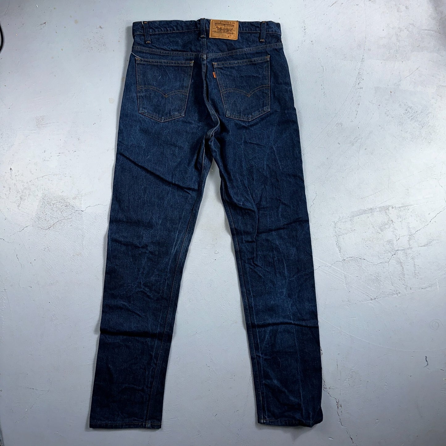 Levis 505 Vintage 80s 20505-0217 Orange Tab Dark 501 Jeans 36x34 USA 1980s