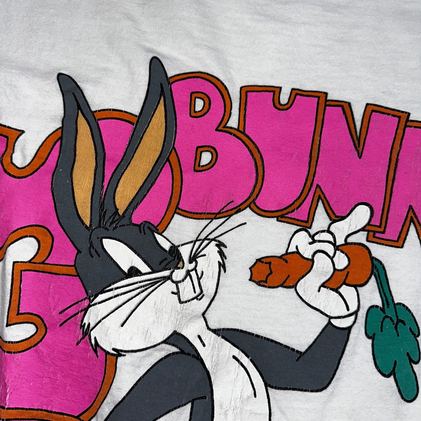 Vintage Bugs Bunny Tee XL 90s College Ware Single Stitch Looney Tunes Shirt