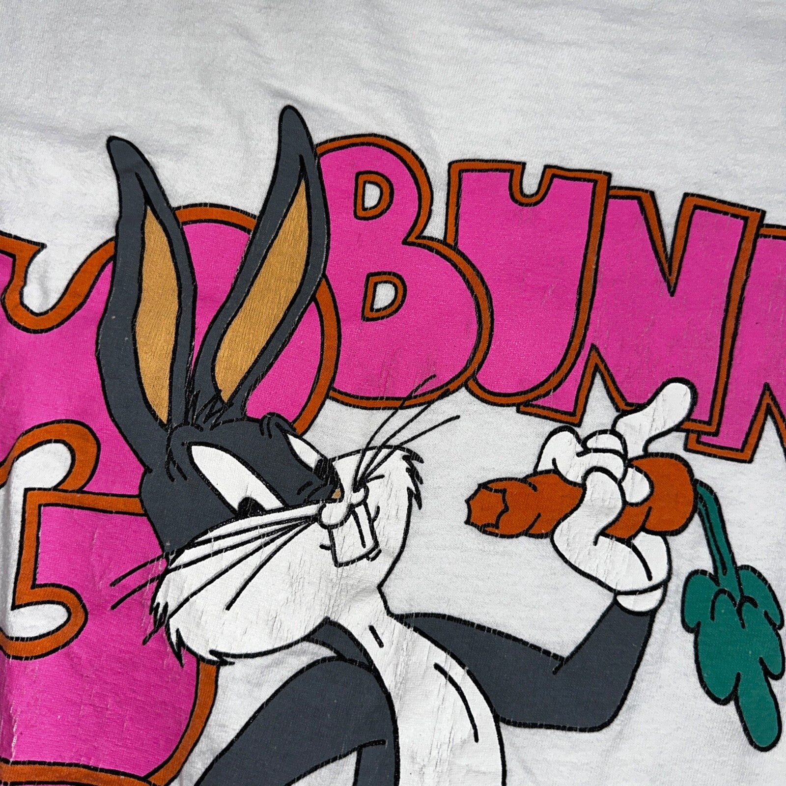 Vintage Bugs Bunny Tee XL 90s College Ware Single Stitch Looney Tunes Shirt