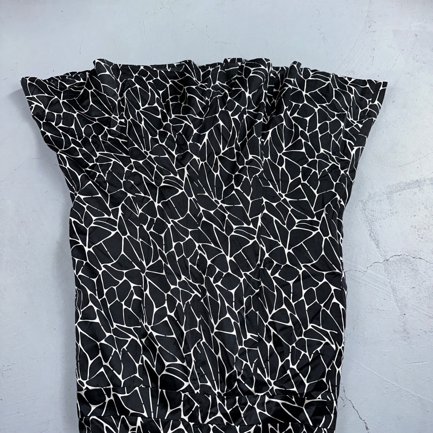 Pendleton Women's Size 6 Silk Blend Sleeveless Black White Fit N Flare Dress