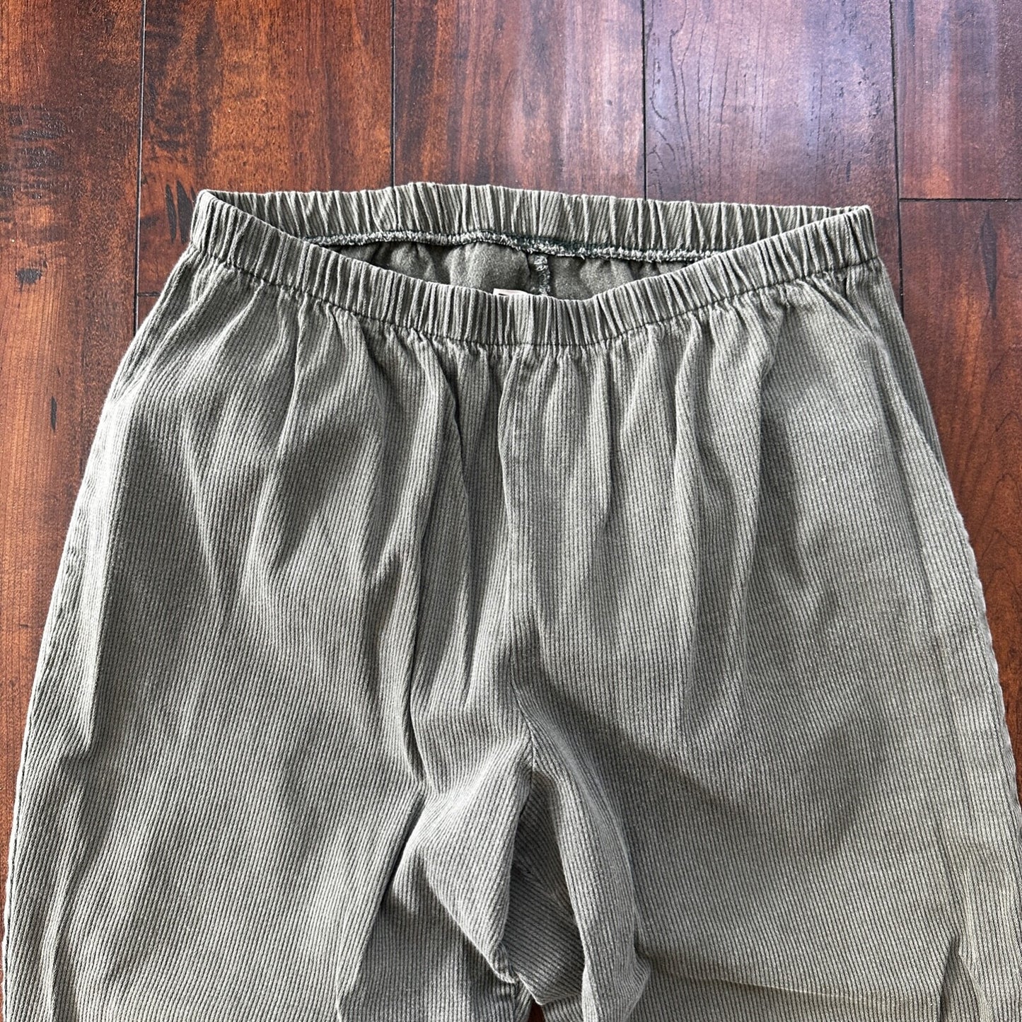 VTG 90s STAMPEDE WOMEN'S PLUS 3X Green 28x27 COTTON Spandex CASUAL PANTS