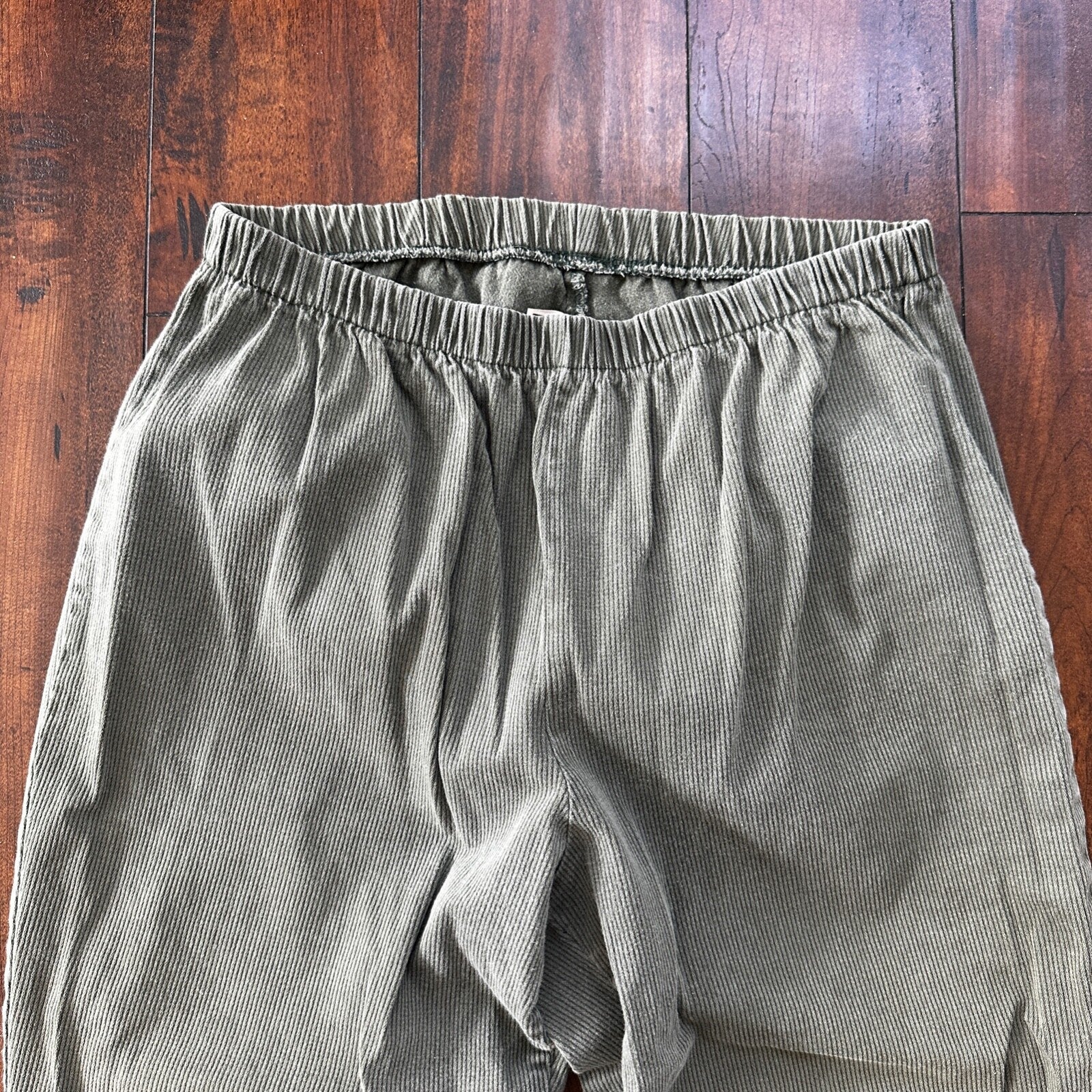 VTG 90s STAMPEDE WOMEN'S PLUS 3X Green 28x27 COTTON Spandex CASUAL PANTS