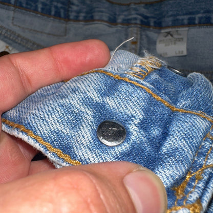 Levis 501 Vintage Y2K 90s XX Straight Leg Jeans Blue Light Wash 35x32 Act 32x29