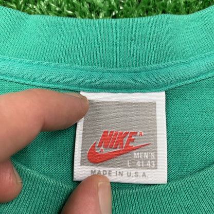 Nike Vintage T Shirt Mens Hoop Monster Cartoon Rare 80s Jordan Green Rap Sports