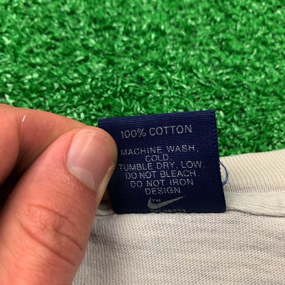 Vintage Nike T Shirt USA Rare 1984 Running LS 80s Zebra Wild Race Cheyenne Zoo