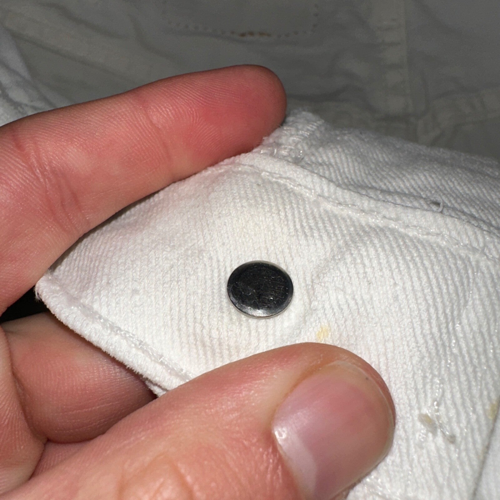 Vintage 90s Levis 950 White Denim Orange Tab Relaxed Shorts 7 High Waist