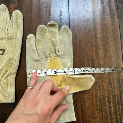 Vtg Wells Lamont Cowhide Leather Work Gloves L Chevy Western Freddy Krueger