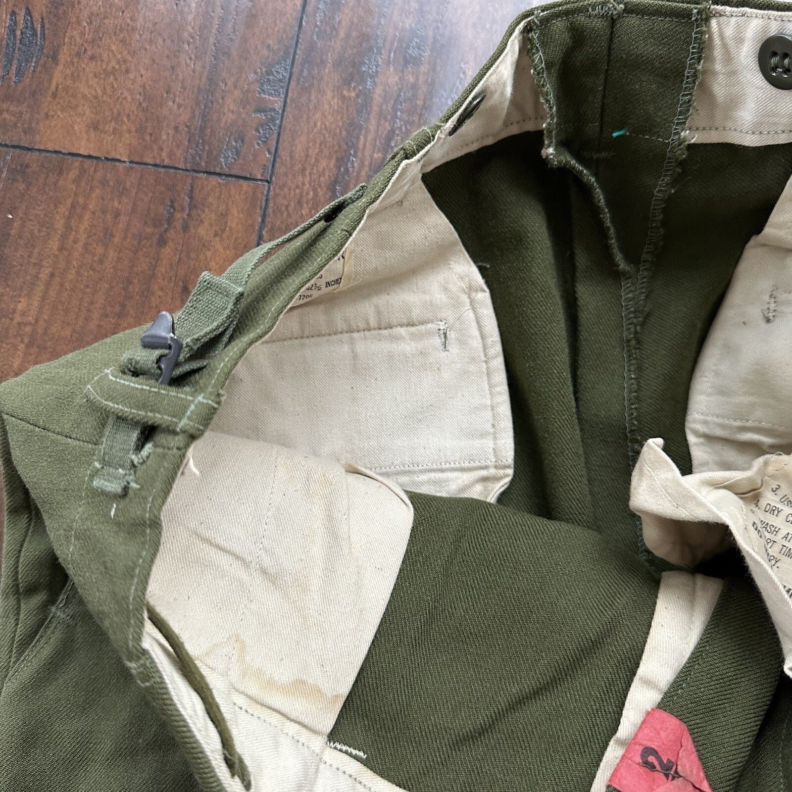Original 1951 Dated Wool OG-108 Trousers 31x29 Military Pants Not HBT WWII WW2