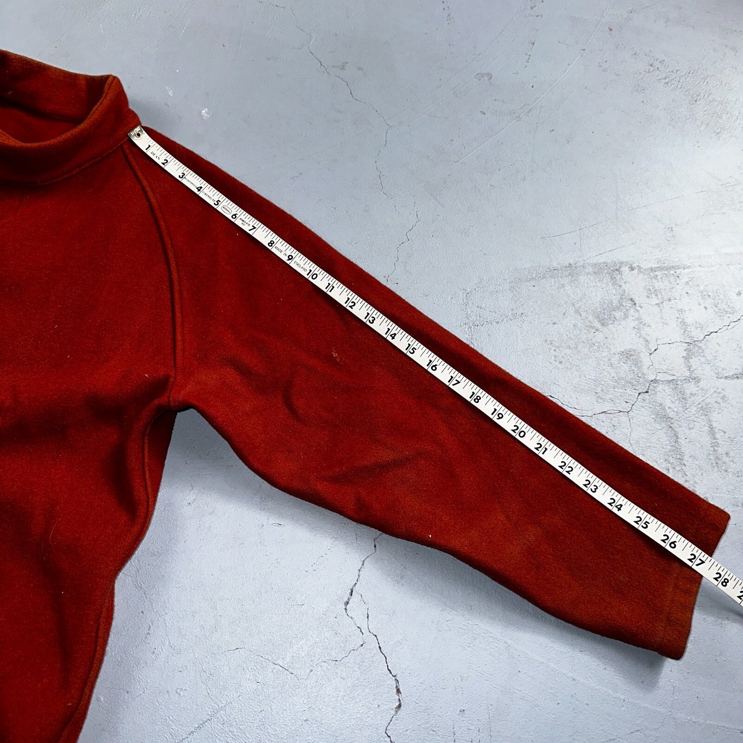 Vintage 60s 70s Wool Delivery Workwear Jacket M Rockabilly Burnt Orange Red