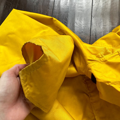 VTG Terrramar 1990s Diamond Jacket Mens Yellow XL Parka Rain Workwear