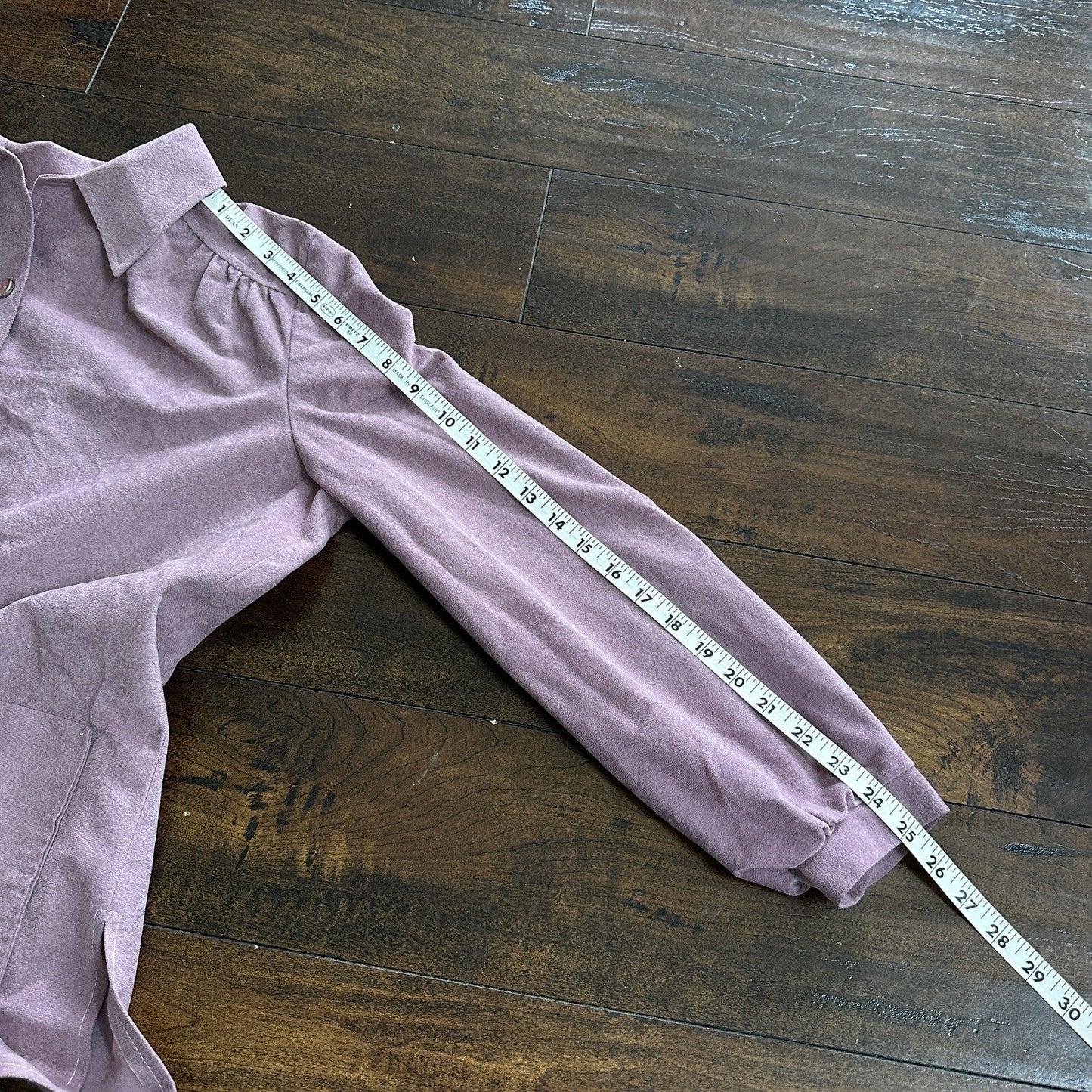 VTG Marty Gutmacker Soft Purple Button Down Shirt Disco Blouse Rockabilly 60s