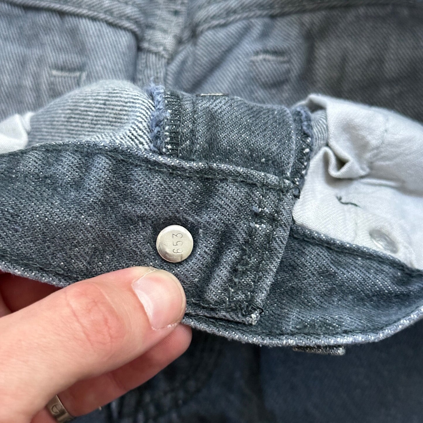 VTG 90s Levis 501 Button Fly 29x32 USA Tag Jeans Straight Wash Blue XX Act 28x30