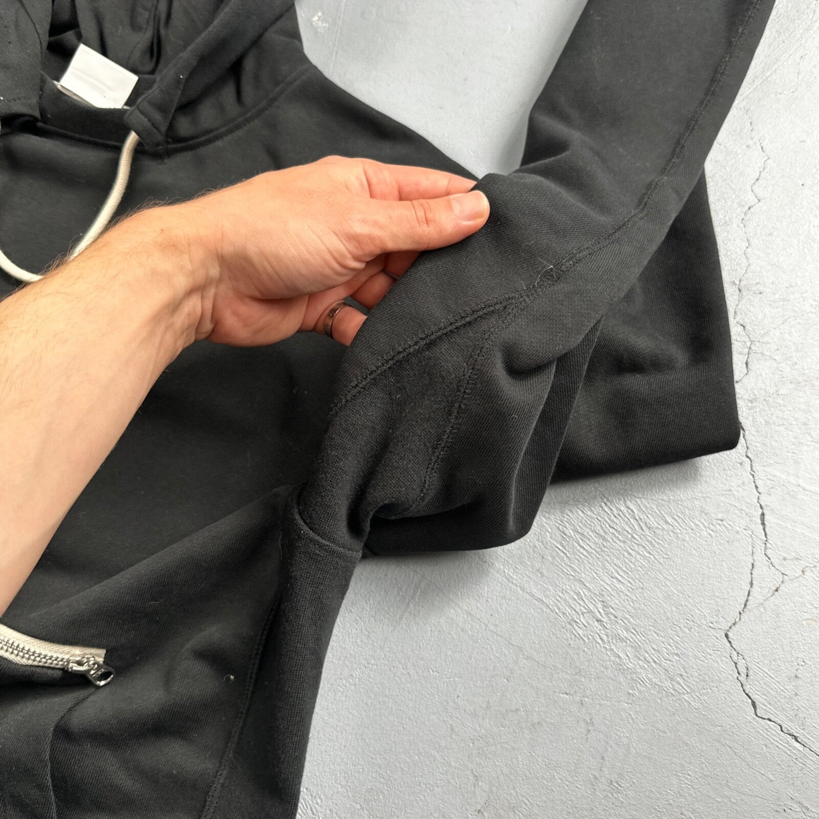 Nike After Hood Hoodie Sweatshirt Men's Size M Dri Fit West Basketball Black