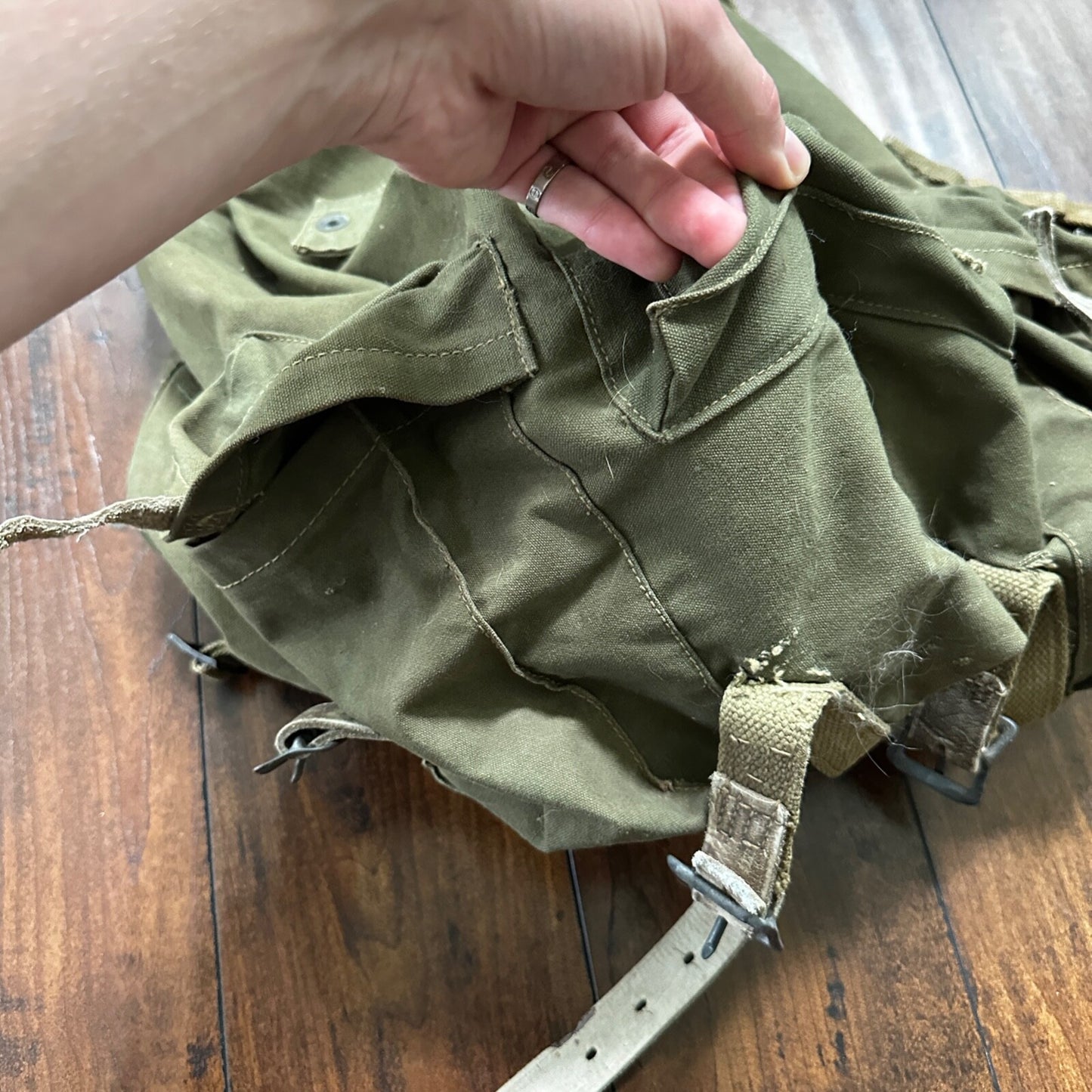 VTG WWII US Army JQD 88B Mountain Div Rucksack Backpack WW2 AVERY 1943