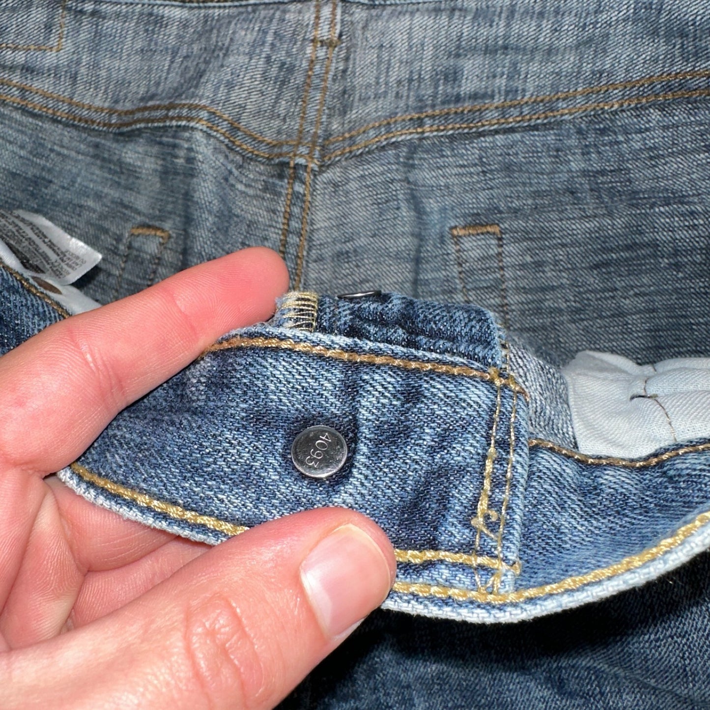 Levis 501 Y2K XX Straight Leg Jeans Blue VTG Med Wash 34x32 Act 33x30