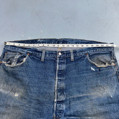 Levis 501 Vintage 70s SS Redline Selvedge USA XX Jeans Med Wash 48x30 Act 44x26