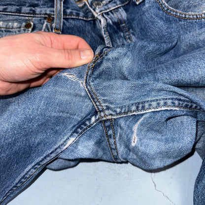 Levis 501 Vintage Y2K Europe Straight Leg Jeans 32x32 90s Med Wash Act 32x31