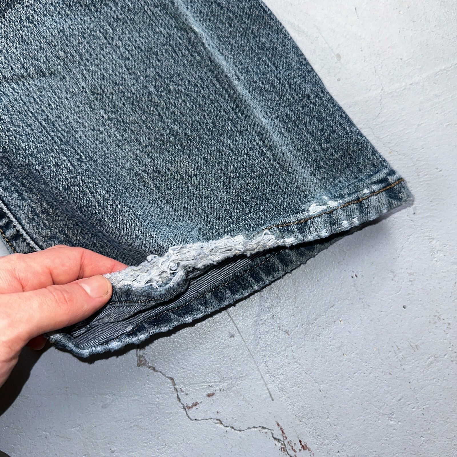 Ariat Rebar Jeans Men's 40x30 Blue M4 Low Rise DuraStretch Edge Boot Cut Western