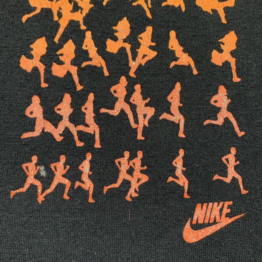 Vintage Nike Mens Medium T Shirt USA Graphic Running Marathon Oregon 80s Black