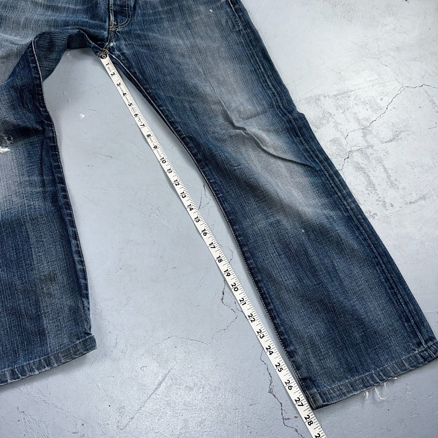 Levis 501 Vintage Y2K XX Straight Leg Jeans Blue Med Wash 34x34 Act 33x27