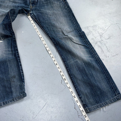Levis 501 Vintage Y2K XX Straight Leg Jeans Blue Med Wash 34x34 Act 33x27