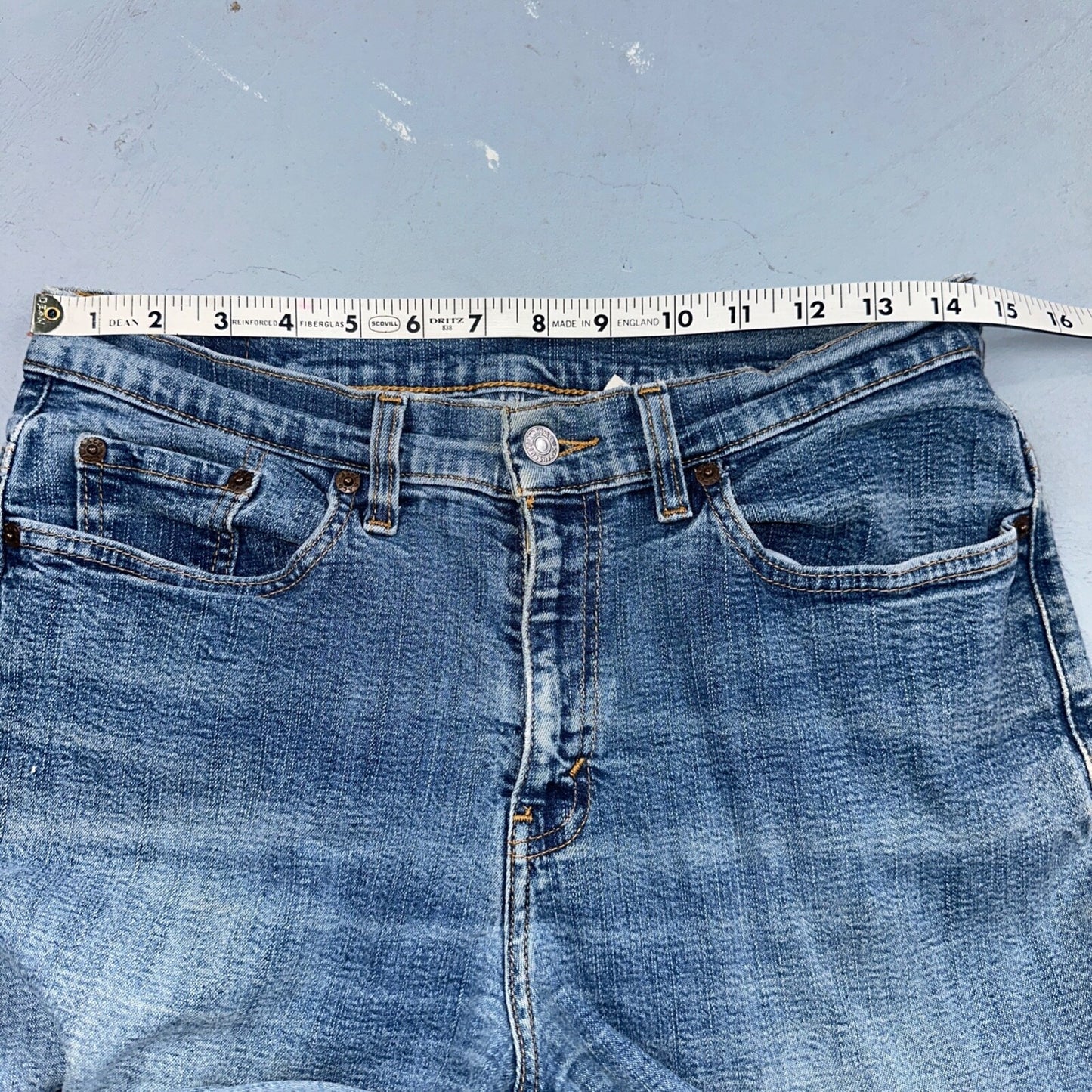 Vintage Levis 505 Straight Leg Jeans Womens 10 S Mis Blue USA 90s Y2K 29x28