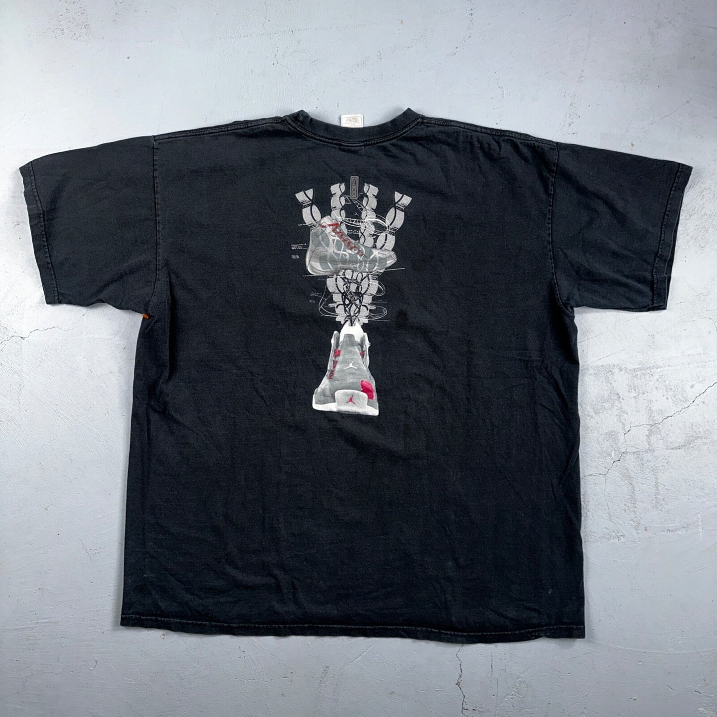 Nike Air Jordan 21 VTG T Shirt 2XL 2006 Y2K Promo Sole Shoe Basketball