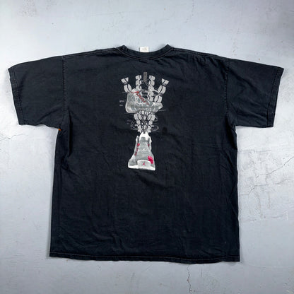 Nike Air Jordan 21 VTG T Shirt 2XL 2006 Y2K Promo Sole Shoe Basketball