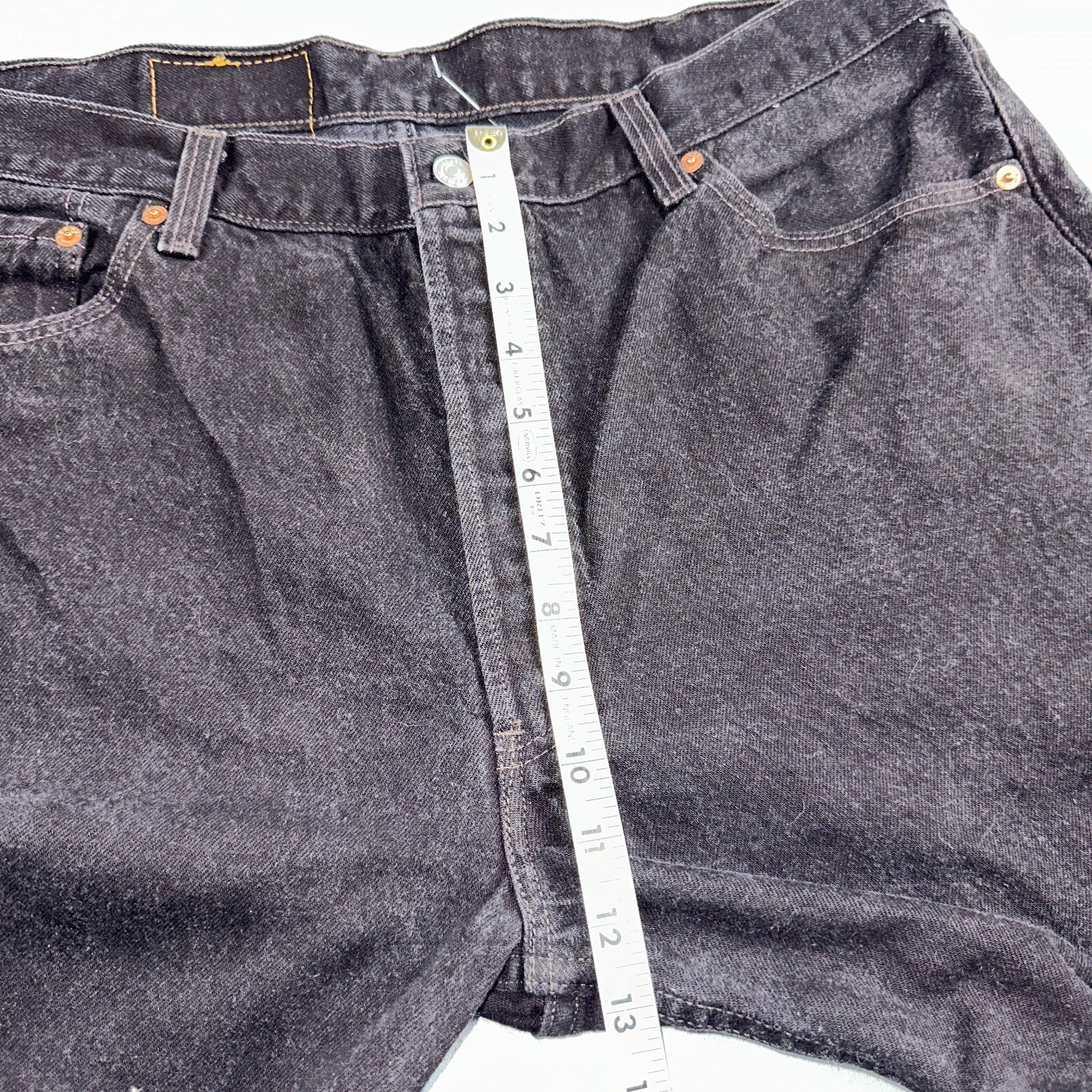 Levis 501 Vintage 90s USA XX Straight Leg Jeans Black Dark Wash 40x34 Act 36x33