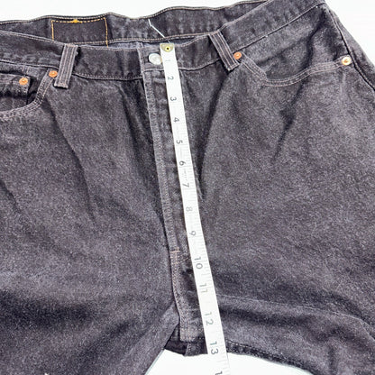 Levis 501 Vintage 90s USA XX Straight Leg Jeans Black Dark Wash 40x34 Act 36x33
