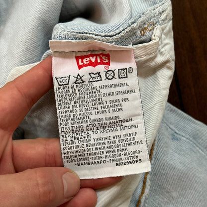 VTG Y2K Levis 501 Button Fly 31x32 Tag Jeans Light Wash 90s Blue XX Act 29x29