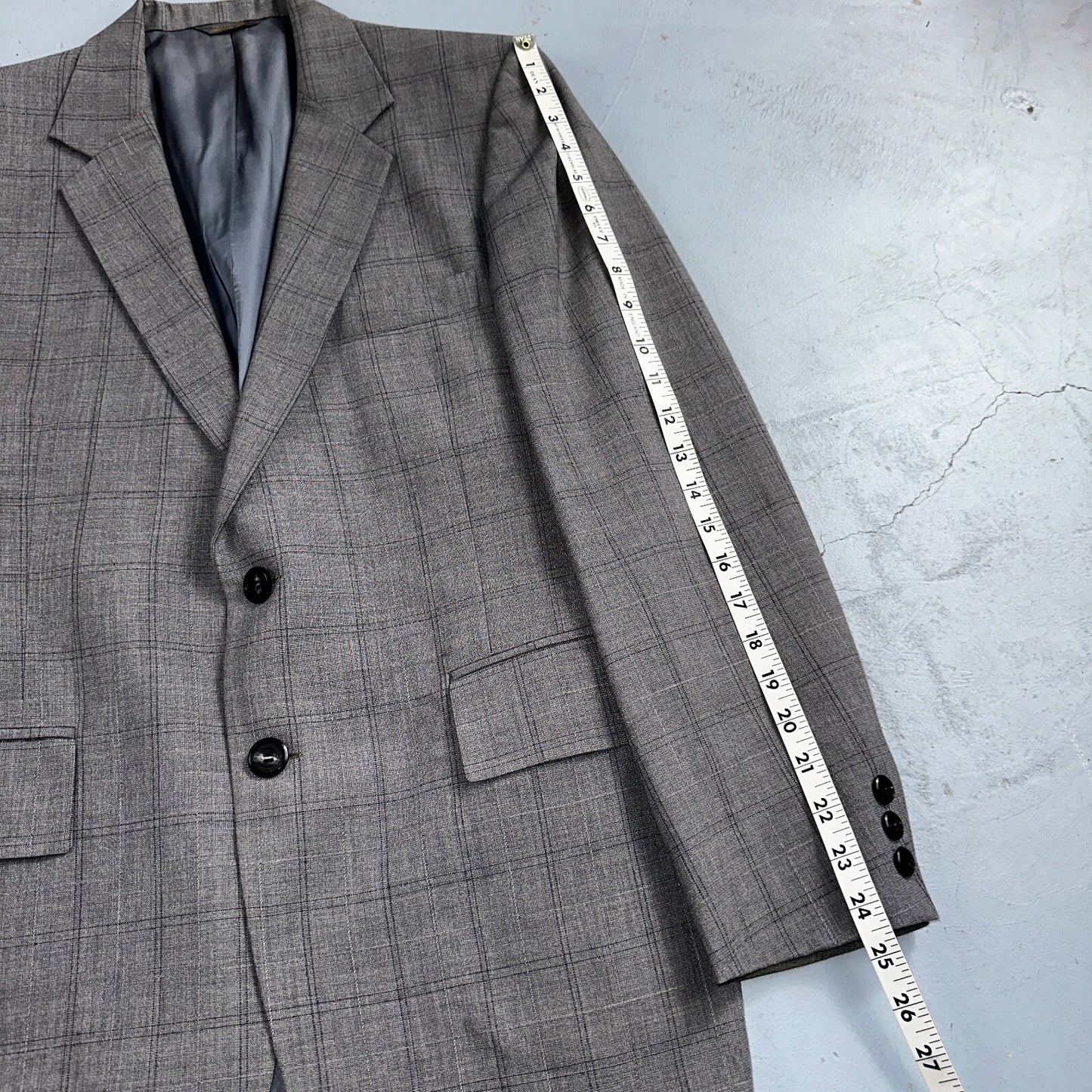 VTG Mens 2 PC Suit 38 Jacket Coat Pants Gray Rockabilly 60s 1960s Petrocelli