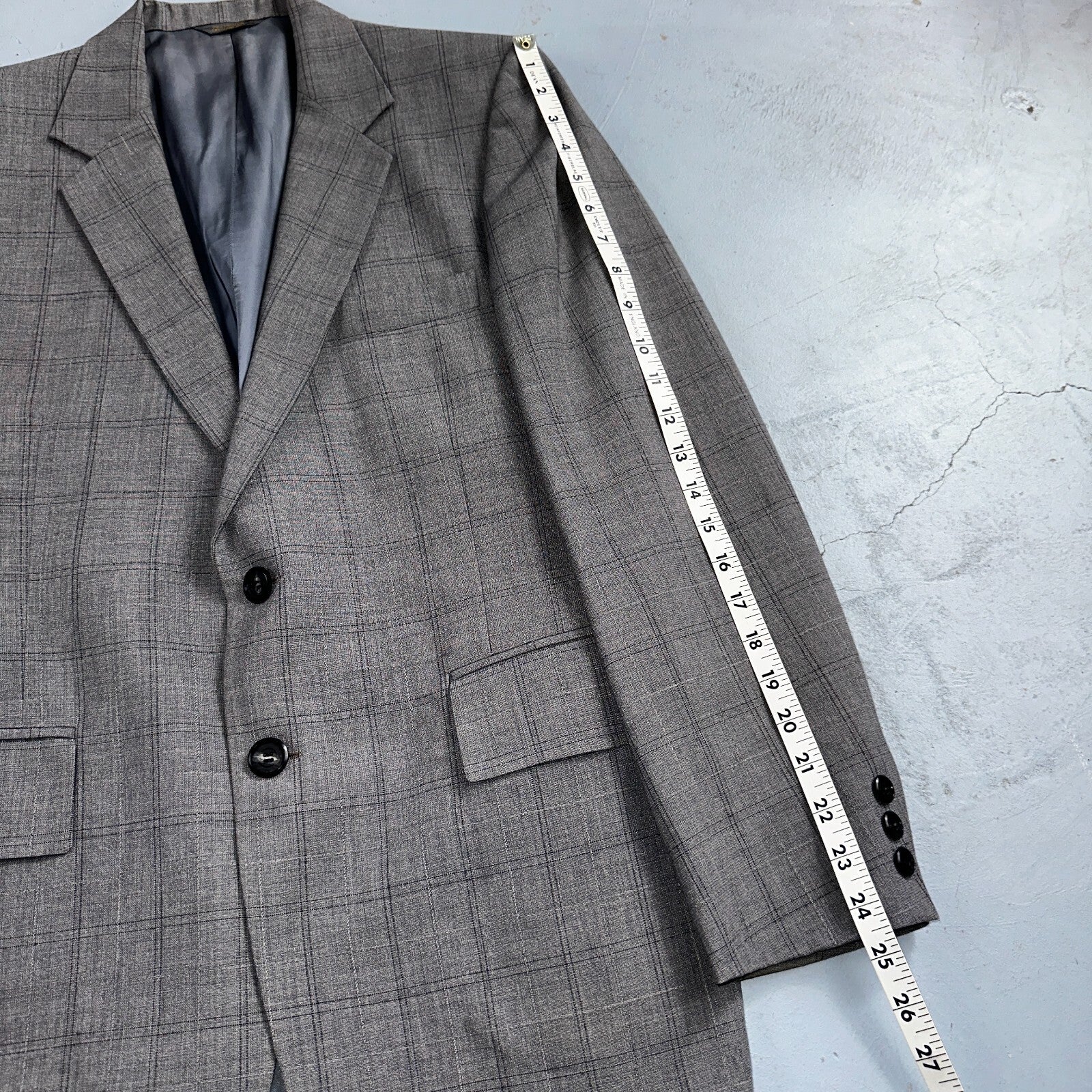 VTG Mens 2 PC Suit 38 Jacket Coat Pants Gray Rockabilly 60s 1960s Petrocelli