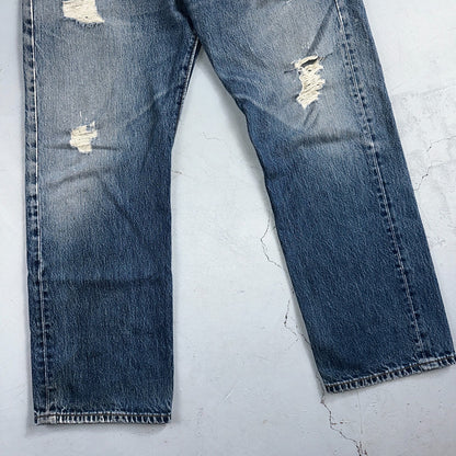 Levis 501 Vintage Y2K Mexico Straight Leg Jeans 36x29 90s Med Wash Act 35x28