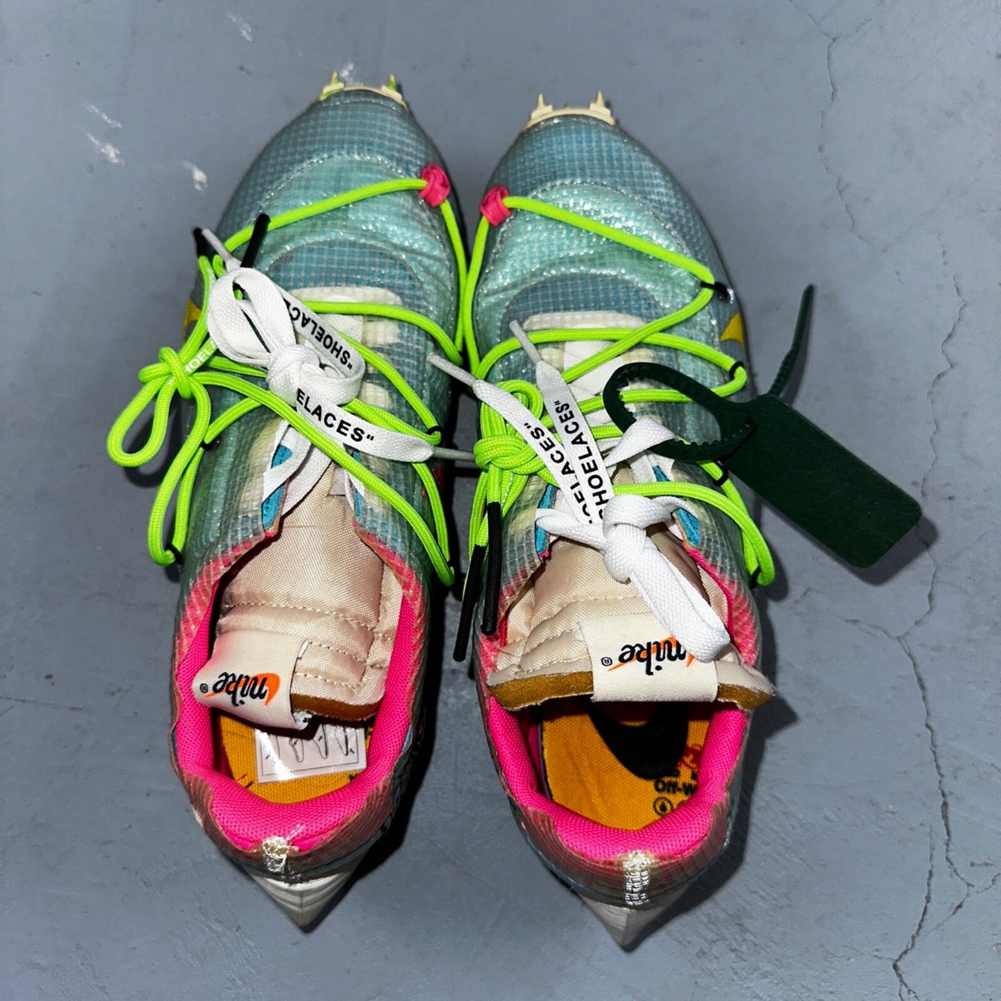 Nike Size 9W 7.5M Off White Virgil Abloh Vapor Street Polarized Blue CD8178-400