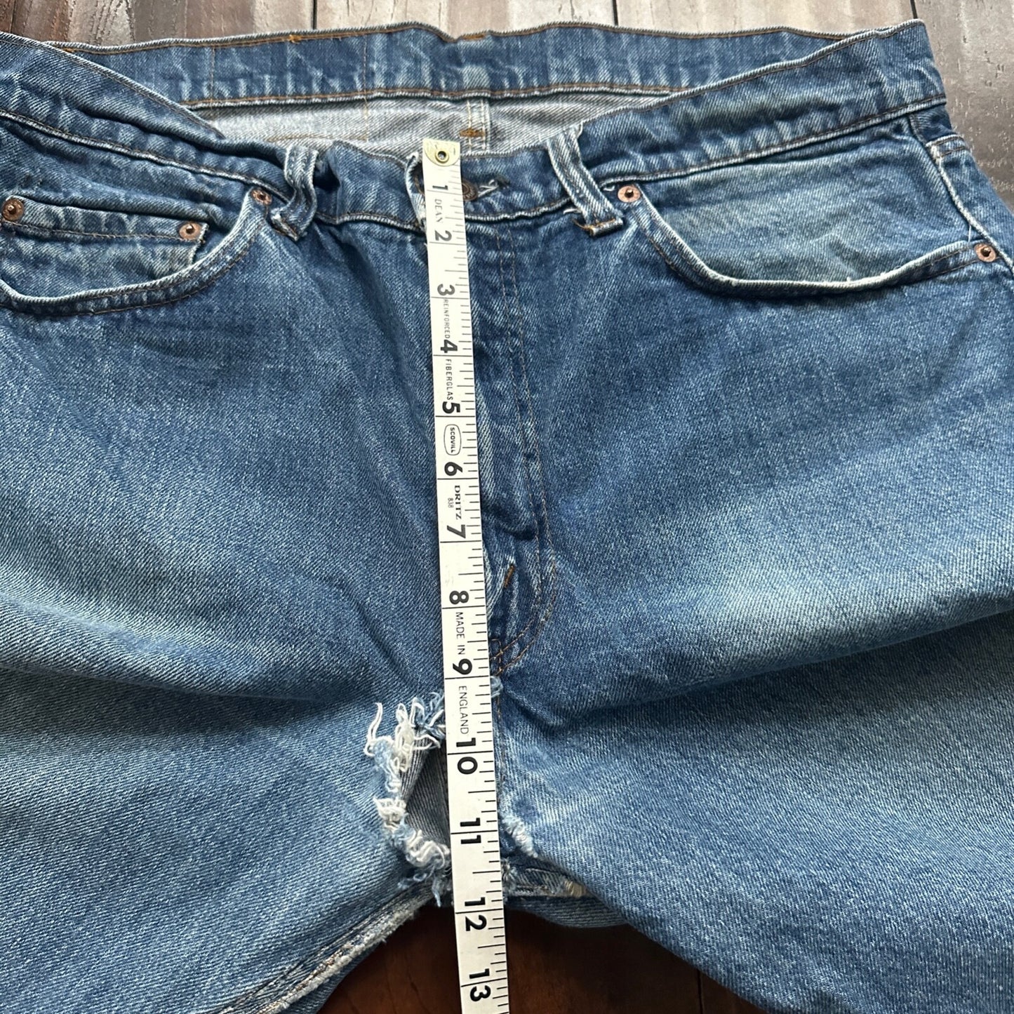 Vintage 80s Levis 505 36x36 USA Blue Jeans 501 Act 34x34 Med Wash