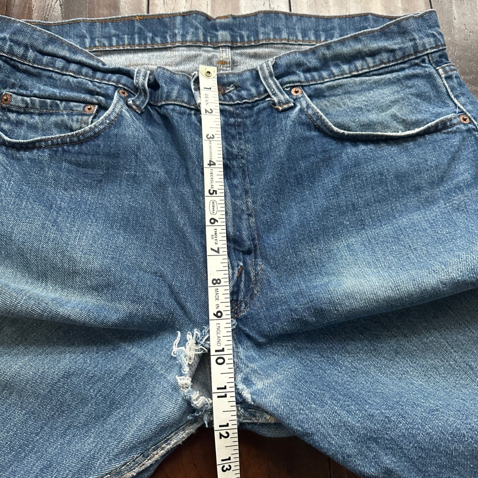 Vintage 80s Levis 505 36x36 USA Blue Jeans 501 Act 34x34 Med Wash