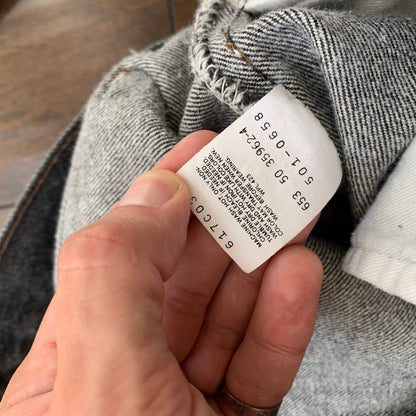 Levis 501 Vintage 90s Straight Leg XX USA Jeans 36x30 Black Wash Act 32x26