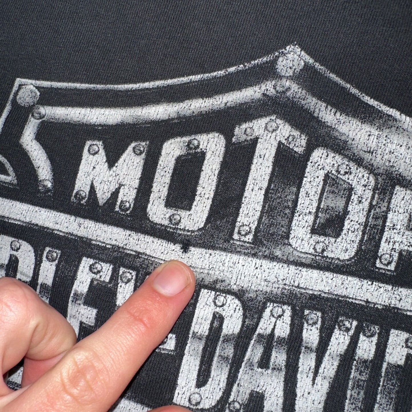 Harley Davidson Y2K Long Sleeve Grunge VTG T Shirt Cleveland Ohio Music 2000s