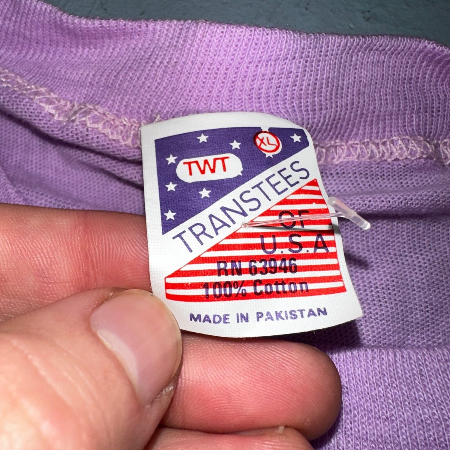 Hawaii Graphic Single Stitch VTG T Shirt Sunset Palm Trees Purple 90s Graphic