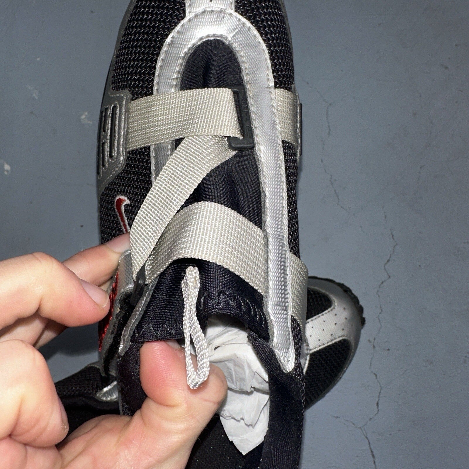 Nike Size 10 VTG 171105-061 Contagious Women's Cycling Shoes Silver 1998 90s