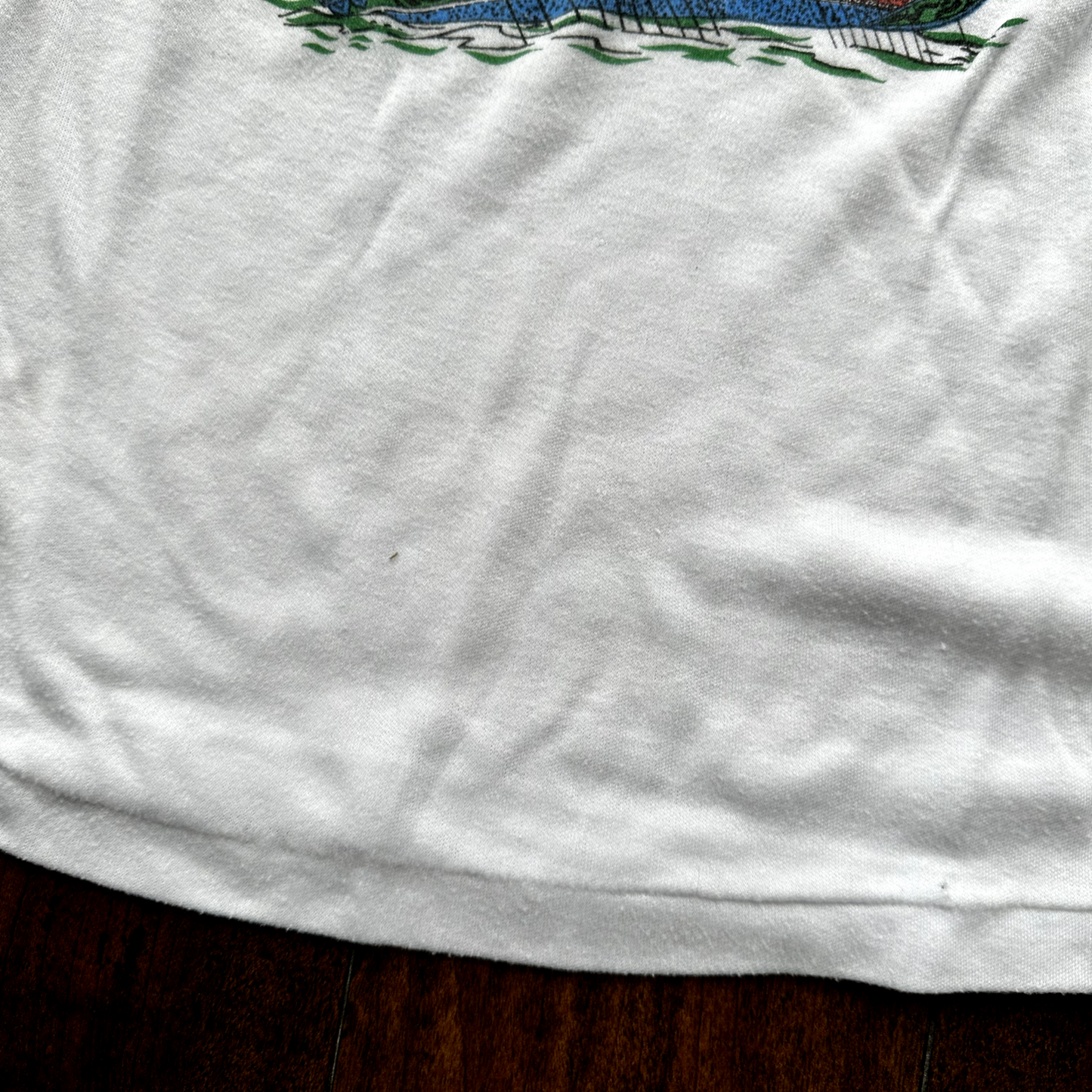 Bankok Thailand 80s Vintage T Shirt Medium Very Slim Ringer Sailing Travel Cool