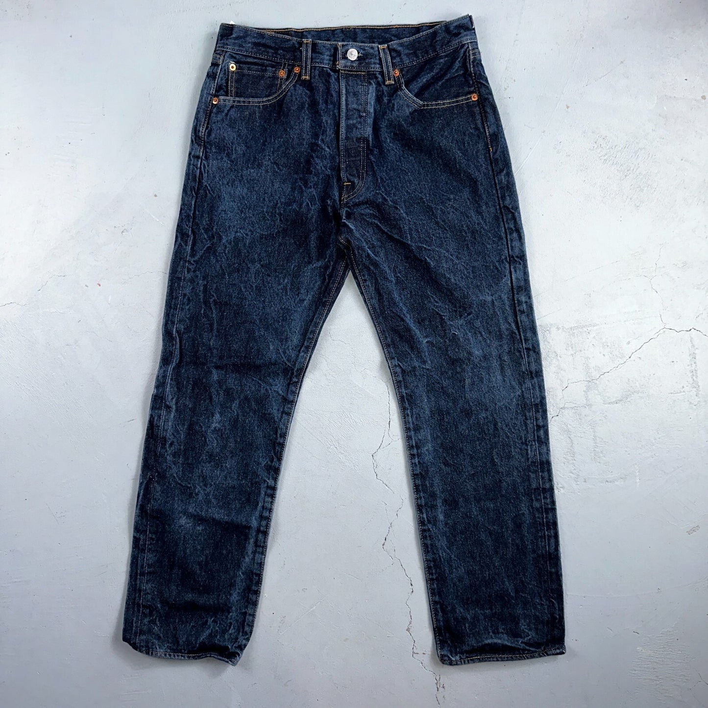 Levis 501 Y2K XX Straight Leg Jeans Blue VTG Dark Wash 34x32 Act 30x28