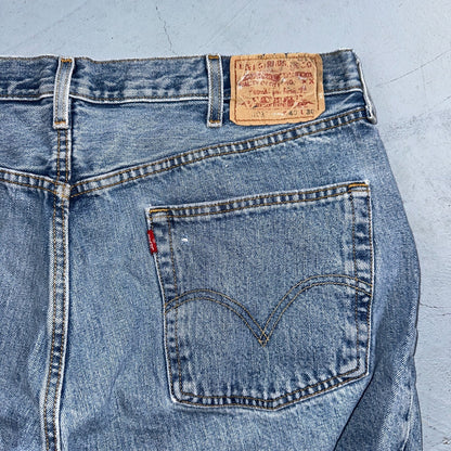 Levis 501 Vintage Y2K Mexico Straight Leg Jeans Blue Light Wash 40x30 Act 38x30