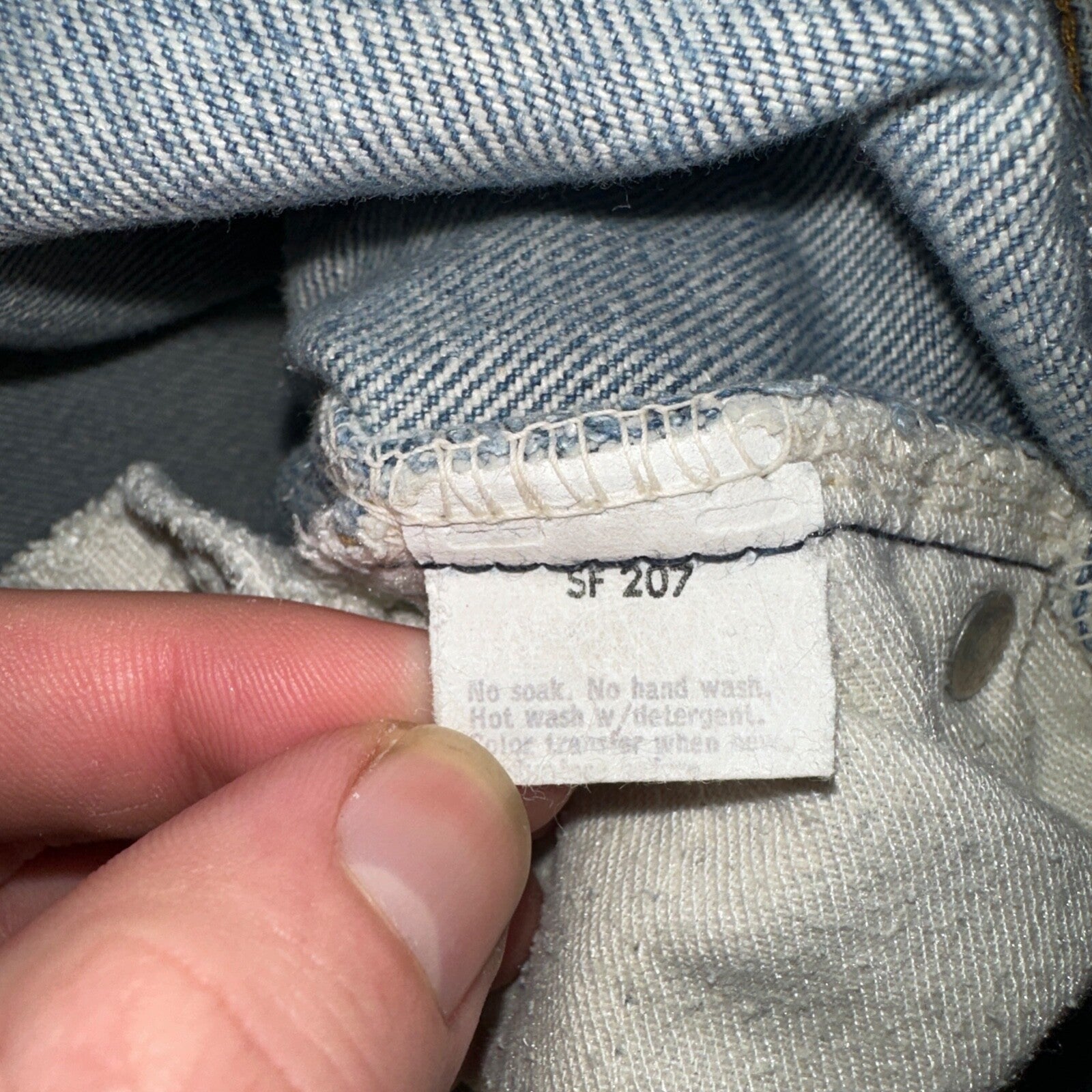 Levis 517 Vintage 80s USA Orange Tab Bootcut Flare Blue Worn Jeans Act 34x26